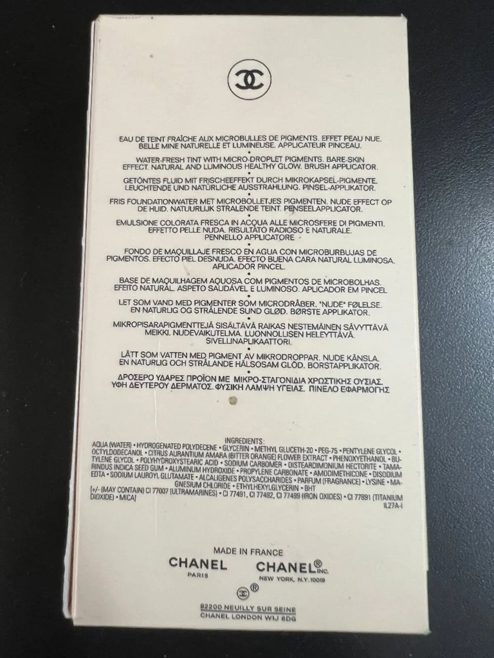 CHANEL LES BEIGES WATER FRESH TINT Deep Plus 30 mL / 1 oz